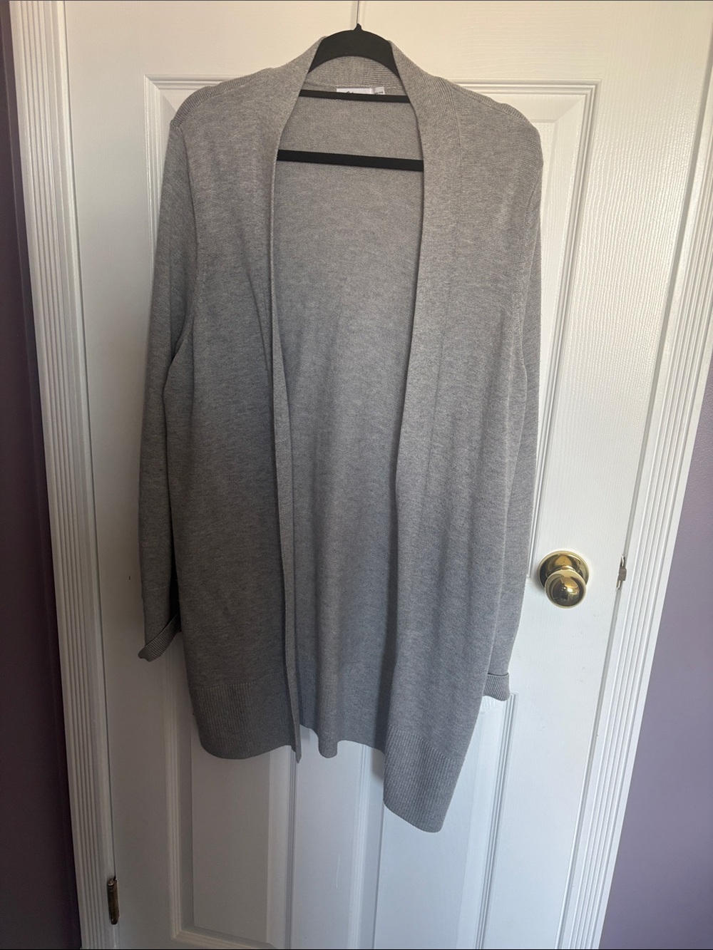 Reitmans Light Gray Open-Front Women's Cardigan